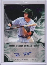 2018 Donruss Diamond Kings FOTL Dustin Fowler 7/20 Purple Rookie
