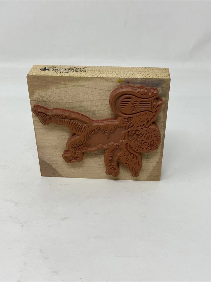 PSX Decoración del Hogar Querubín Ángel Cupido Arpa K1790 Sello de Goma Montado en Madera Foto 4 de 4