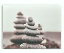 Tableau toile cadre zen Galet - 40 x 30 cm