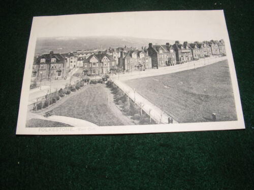 VINTAGE POSTCARD FOLKESTONE EAST CLIFF RESIDENTIAL HOUSING ROAD GREEN PEACOCK SE - Picture 1 of 2