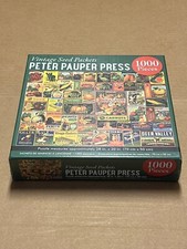 'Vintage Seed Packets' From Peter Pauper Press 1000 Pc. Sealed New Jigsaw Puzzle