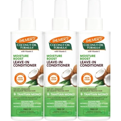 PALMER’S Palmers Live In Conditioner Moisture Boost Coconut Oil 250ML x 3