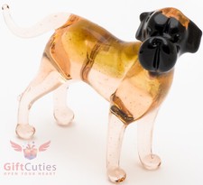 Art Blown Glass Figurine of the Bullmastiff dog