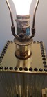Mid-Century Gaetano Sciolori Brass & Glass Rod Table Lamp Pair Set of 2 — photo 6