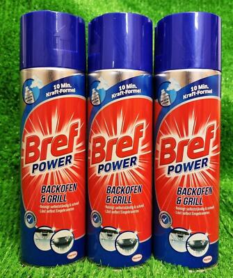 (11,67 /L) 3x SIDOL Bref  Power BACKOFEN & GRILL Reiniger 500ml Dose Versand 0 