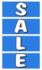 4pcs SALE Windshield Banners for Car Dealerships - 50" 20" Reusable Vinyl