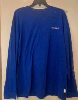 Magellan Outdoors Classic Fit Long sleeve Blue Mens Size Large T-shirt