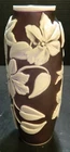 Fenton Cameo Sand Carved Aubergine Climbing Vase Murphy/Bomkamp #25/175 (2009)