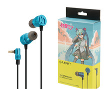 Hatsune Miku  GRAPHT Earphones with Microphone  Controller 1.2m 