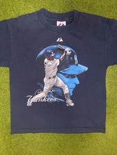 2010 New York Yankees - Derek Jeter - Vintage MLB Player T-Shirt Youth Large