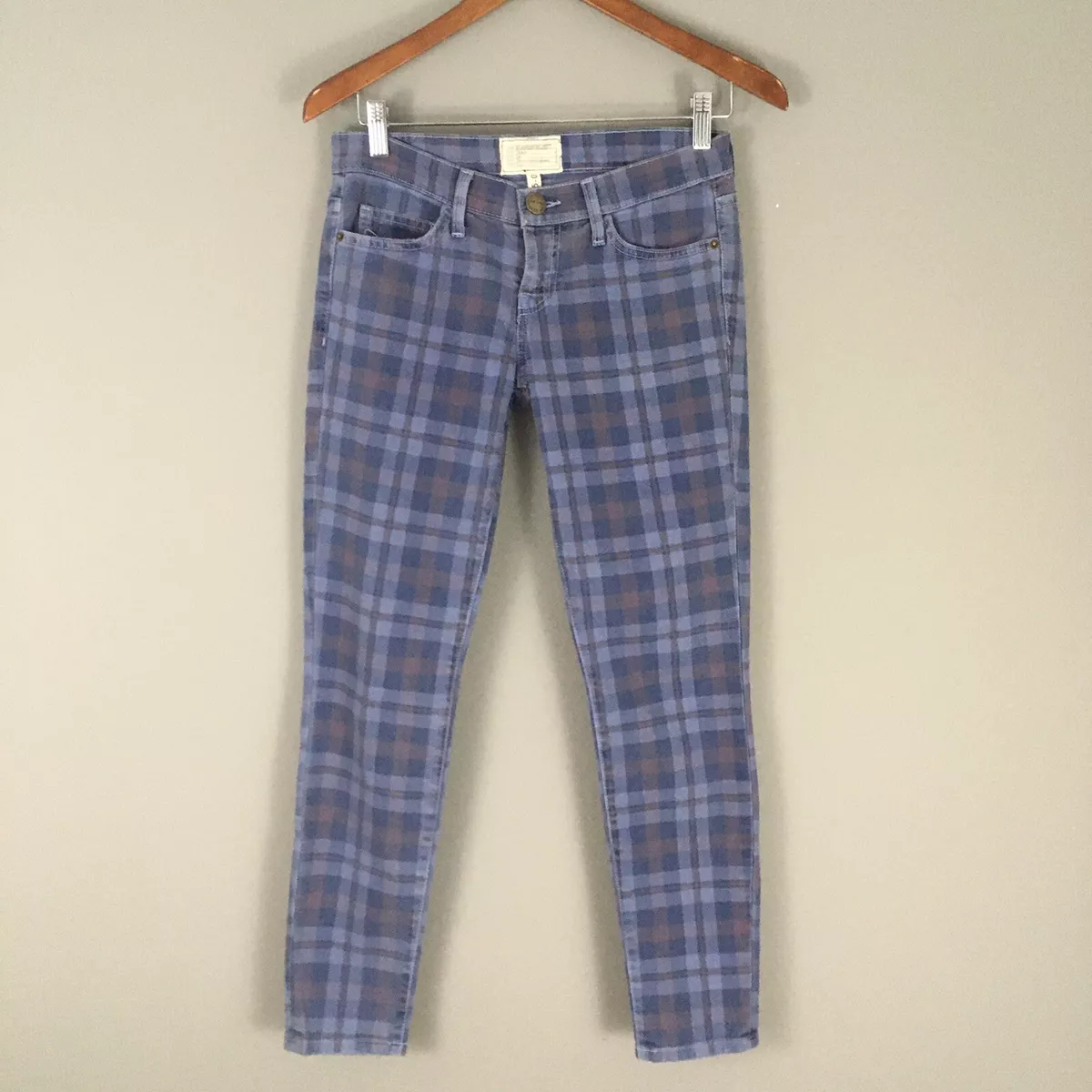 Current elliott plaid jeans sales
