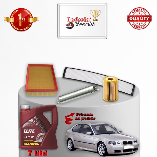 Inspektionskit Filter Und ÖL BMW Serie 3 E46 325 Ti Compact 141KW 192CV 2002->-image