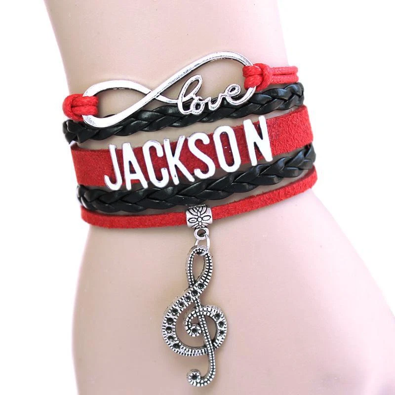 Unisex Infinity Love Bracelet Music Michael Jackson Charm Bangle Jewelry New 1Pc