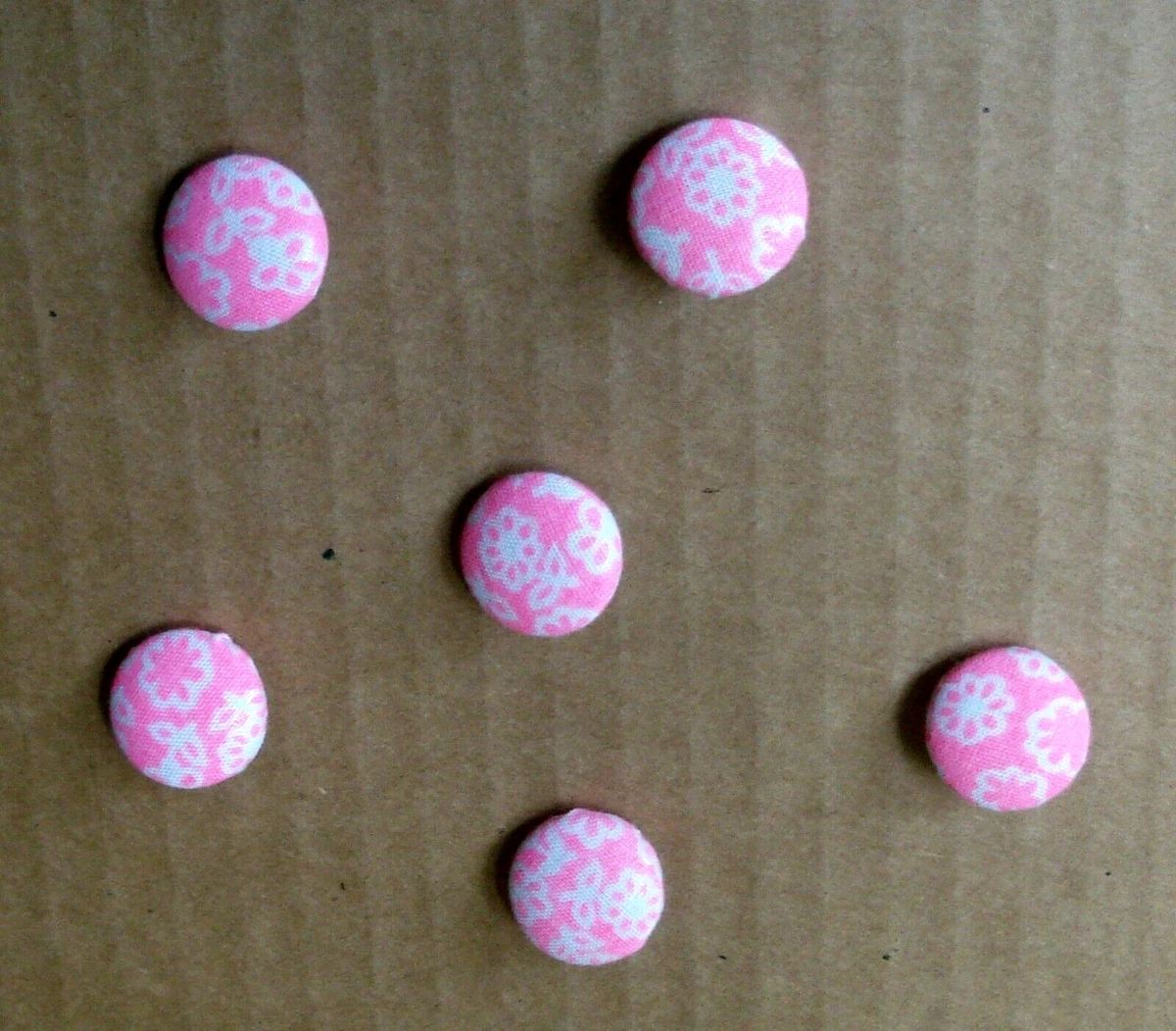 Pink fabric buttons deals