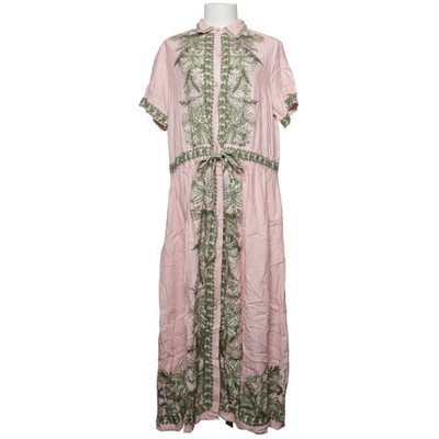 Max Studio, Blusenkleid, Größe: XL, Pink/Grün, Baumwolle/Leinen/Viskose #p2k