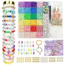 Bracelet Making Kit 5200pcs Friendship Bracelet Kit 24 Colors Beaded Bracelet