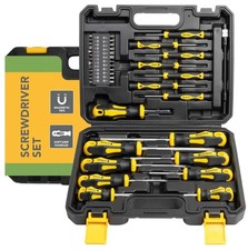 Heavy-Duty Magnetic Screwdriver Set 42-Piece Cross/Flat Heads, Premium Precision