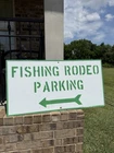 Vintage Metal TVA Fishing Rodeo Sign Fishing Advertising Sign Fishing Lure
