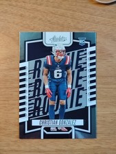 CHRISTIAN GONZALEZ 2023 PANINI ABSOLUTE ROOKIE FOOTBALL CARD-#153-PATRIOTS 🏈🔥