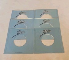 45 RPM 7" RECORD SLEEVES CO. SLEEVE 6 PACK SEE PHOTOS Epic Records SLV359