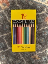 Tombow CQ-NA12C Colored Pencils NA 12 Colors in Paper Box Japan Product New