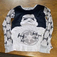 Size 8 Star Wars Darth Vader 100 Cotton Pajamas Pajama Long Sleeve Top