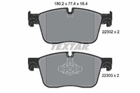 Bremsbelagsatz FÜR Jaguar F-PACE (X761), Jaguar XF II (X260) - Textar 2230201