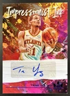 2020-21 Panini Court Kings Trae Young Impressionist Ink Violet Auto #/35 Hawks