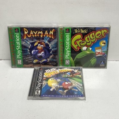 Rayman Frogger M&M's Shell Shocked 3 PlayStation Game Lot CIB PS1