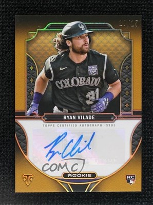 2022 Topps Triple Threads Rookie Gold 10/25 Ryan Vilade #RA-RV Auto RC e8i