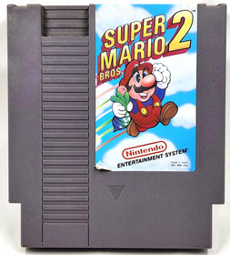 Nintendo NES Super Mario Bro 2 Video Game Cartridge Only Classic 8 Bit Authentic