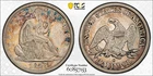 1846 O PCGS Genuine Cleaned VF Detail Medium Date Seated Liberty Half