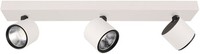 Weiß Schwarz Moderne Strahler Reflektor 3000K 900Lm 3X5W/Led IP20 46,5X6,5 [Cm]