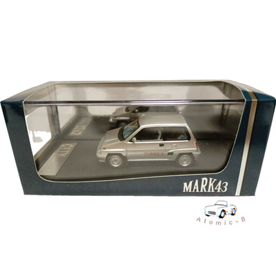 Mark43 1/43 Honda City Turbo II Metal Silver 2nd Generation Sedan Model