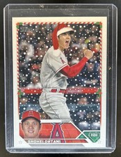 2023 Topps Holiday Shohei Ohtani Variation SP Santa Hat VAR #H17b Angels