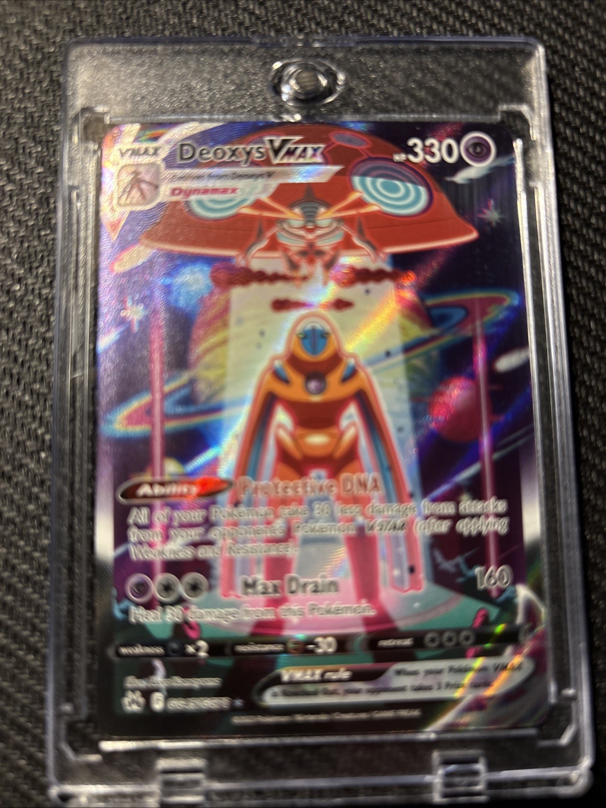 Deoxys VMAX - GG45/GG70 - Pokemon Crown Zenith Galarian Gallery Ultra Card NM