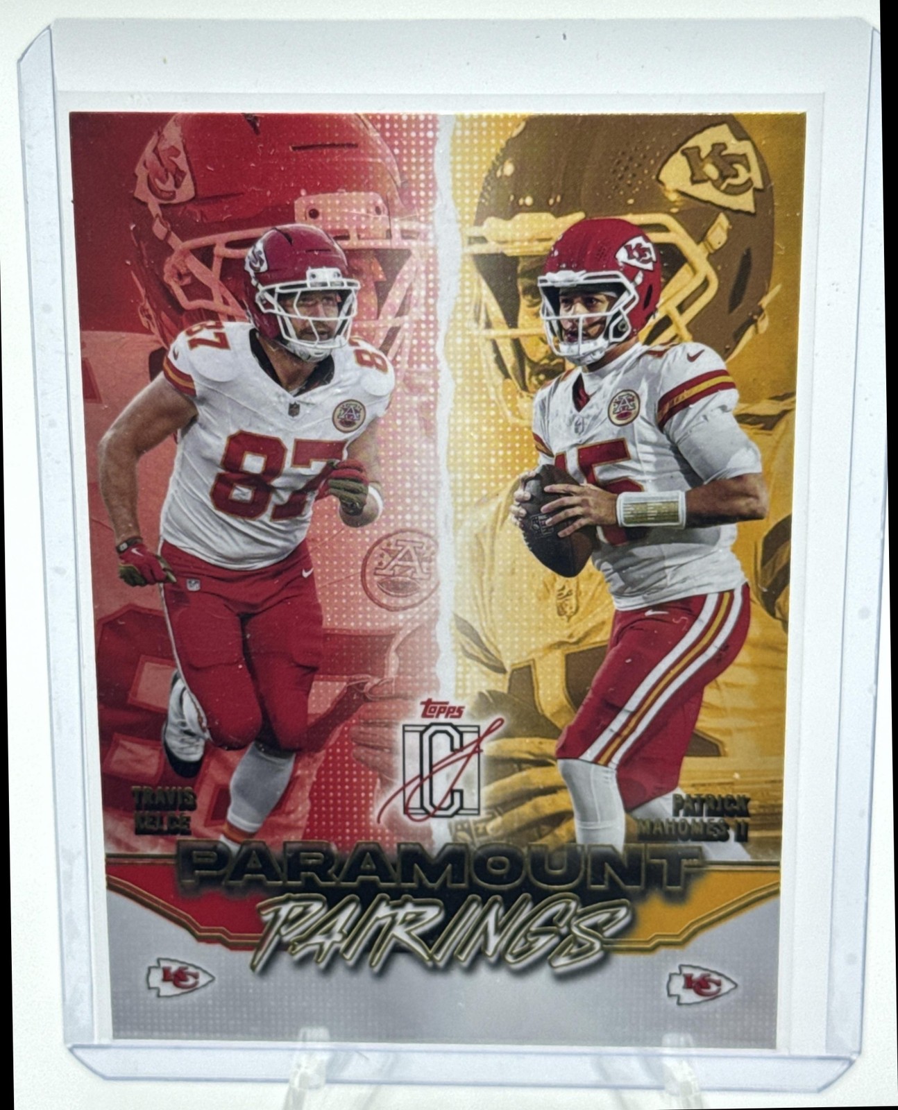 2025 Topps Signature Class Patrick Mahomes II Travis Kelce Paramount Pairings
