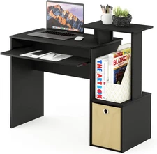 Multipurpose Home Office Computer Writing Desk Workstation with Storage Bin