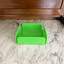 Modern Green Acrylic Napkin Holder Kitchen Table Dispenser | 17 x 17 x 5 cm