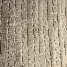 Bedsure Cotton Duvet Cover King - 100% Cotton Cable Knit Ivory & Pillow Sham