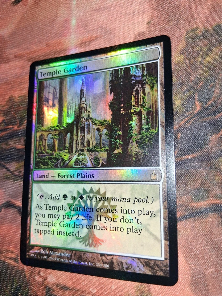 MTG FOIL Temple Garden Ravnica: City Of Guilds NM Gorgeous Condition! - Image 3 of 4
