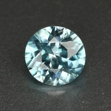 1.10 Ct Fair Perfect Round Cut 5.8 MM 100 Natural Blue Cambodia Blue Zircon