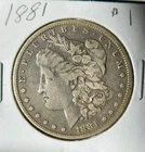 1881 $1 Morgan Silver  Dollar, 90% Silver, in VF Circulated Condition