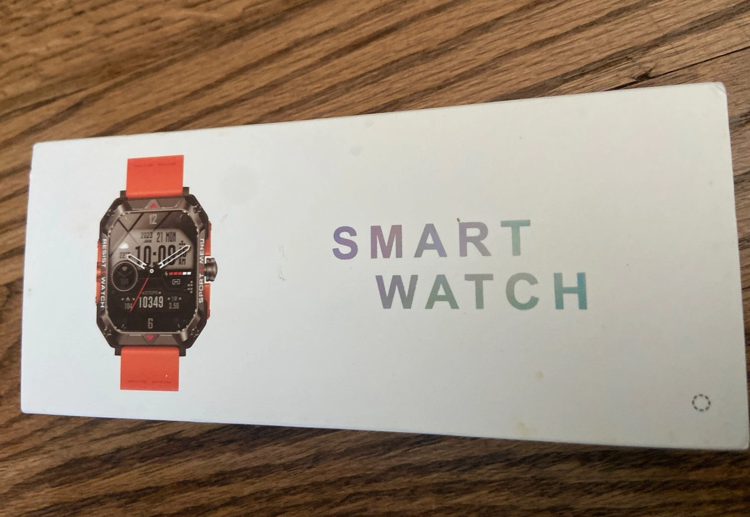 Military Smart Watch Bluetooth Calls, Fitness Health Tracker, Waterproof, Orange