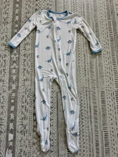 Kyte Baby Zippered Footie, Jurassic, 18-24 Months, EUC, **RETIRED 2022**