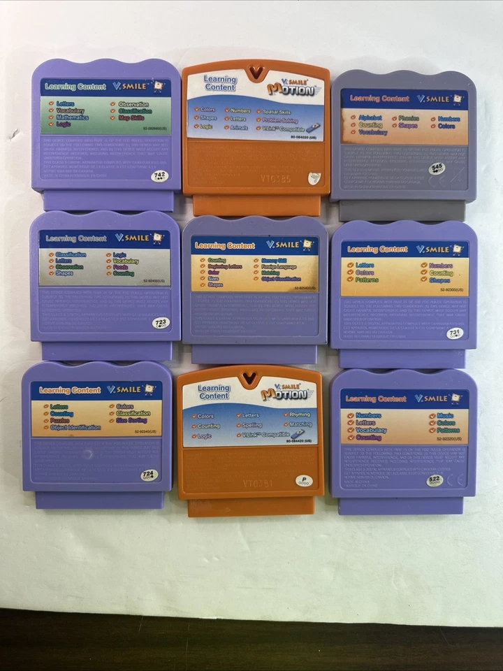 Vtech Vsmile Lot Of 9 Games Wiggles,Toy Story3, Thomas,Cars,Dora,Pooh, Bob& more - Image 2 of 4