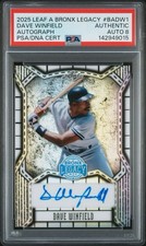 2025 LEAF A BRONX LEGACY #BADW1 DAVE WINFIELD /35 AUTOGRAPH PSA AUTHENTIC