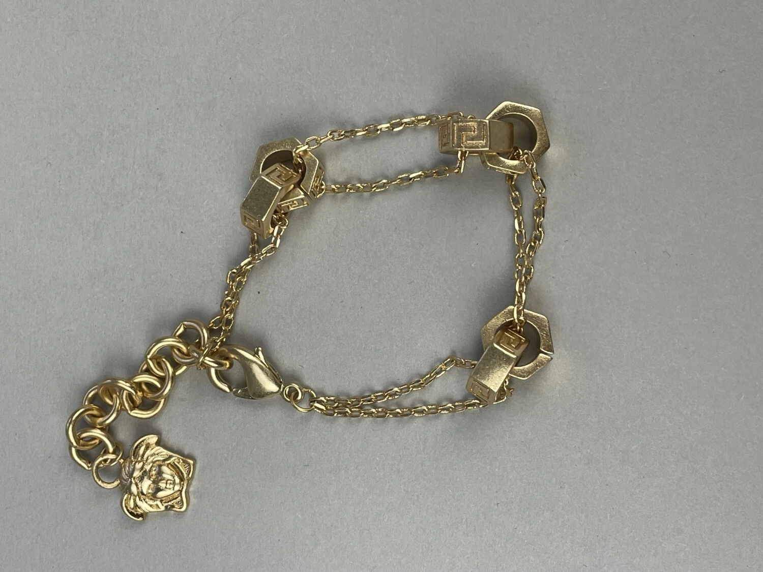 Bracciale Medusa Versace Catena Bordura Oro