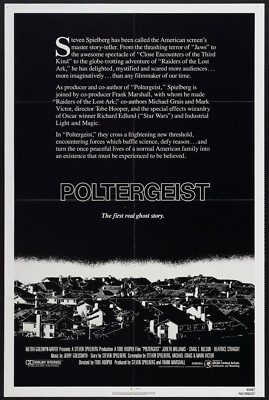 POLTERGEIST original 1982 27x41 one sheet movie poster TOBE HOOPER