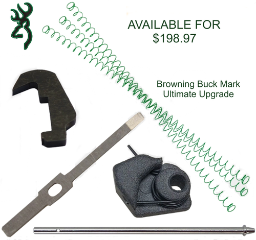 BROWNING BUCK Mark Knife Hunter Blade W/ Clip Real Wood & Brass STAINLESS STEEL - Picture 4 of 5